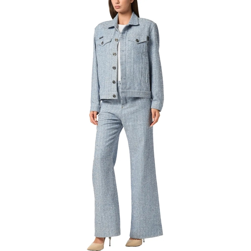 Philipp Plein Jeansjacke Jeansjacke blau(Image 4)