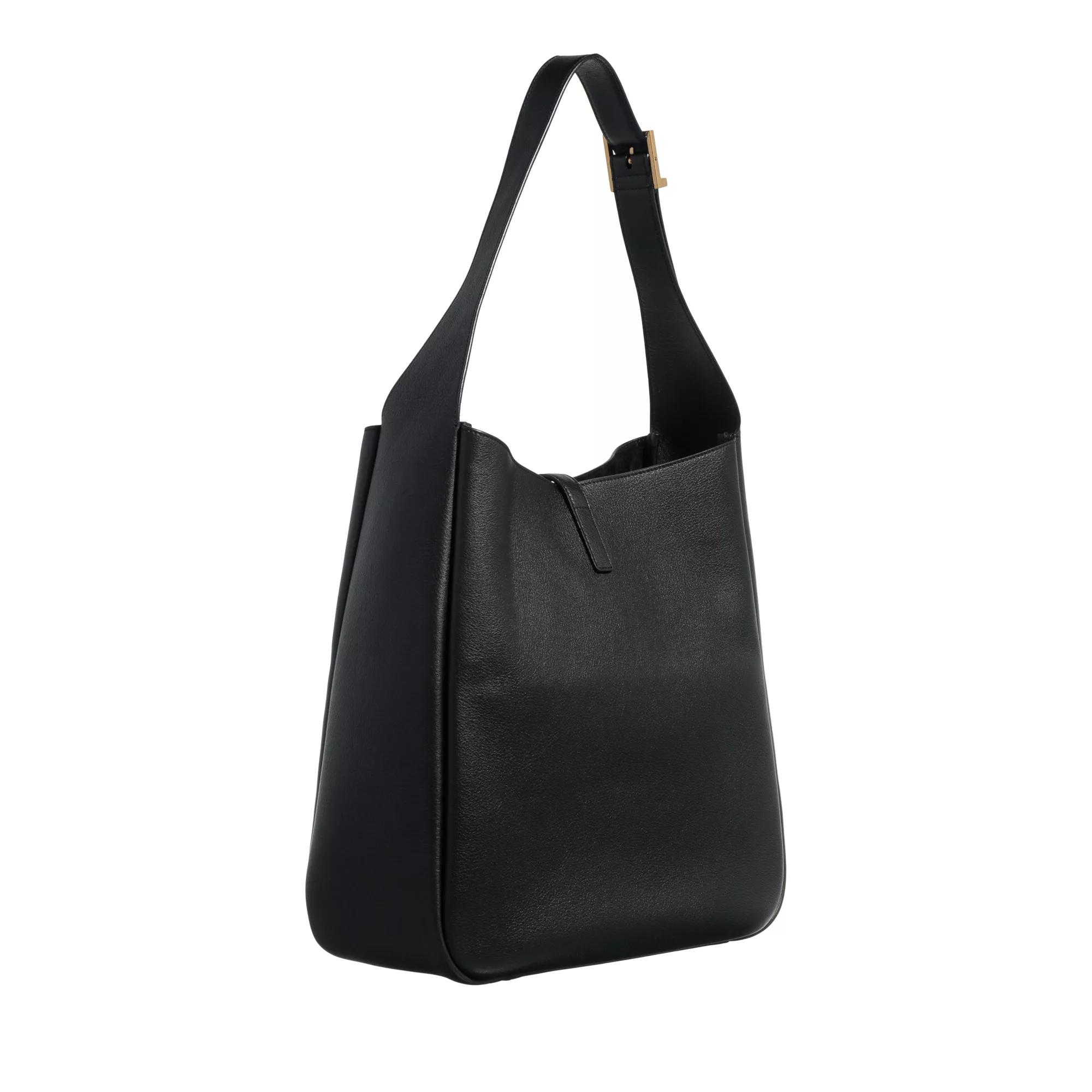 Saint Laurent Hobo bags Le 5 á 7 Large Shoulder Bag in zwart
