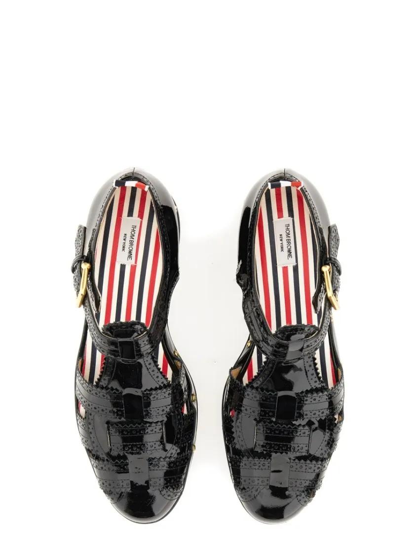Thumbnail - Thom Browne Sandalen - Heeled Sandal - Gr. 38 (EU) - in Schwarz - für Damen
