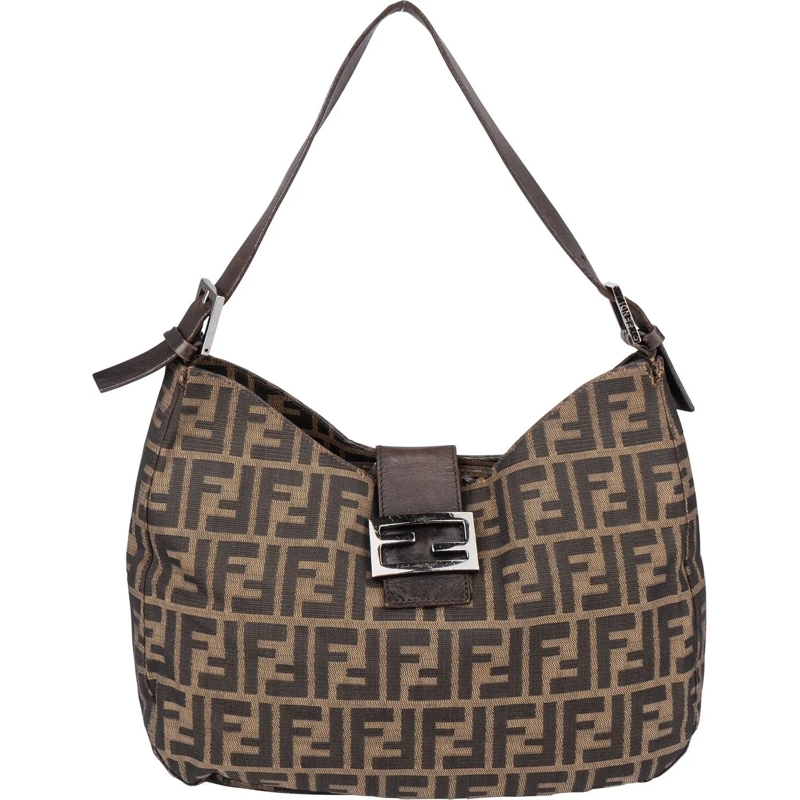 Fendi Schultertasche Fendi FF Monogram Baguette Buckle Shoulder Bag mehrfarbig