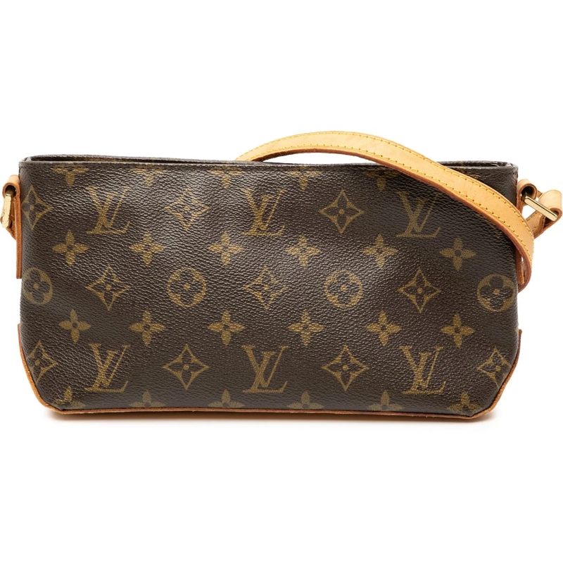 Louis Vuitton Schultertasche Monogram Trotteur braun