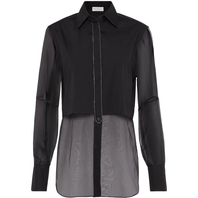Brunello Cucinelli Bluse Shirts Black schwarz