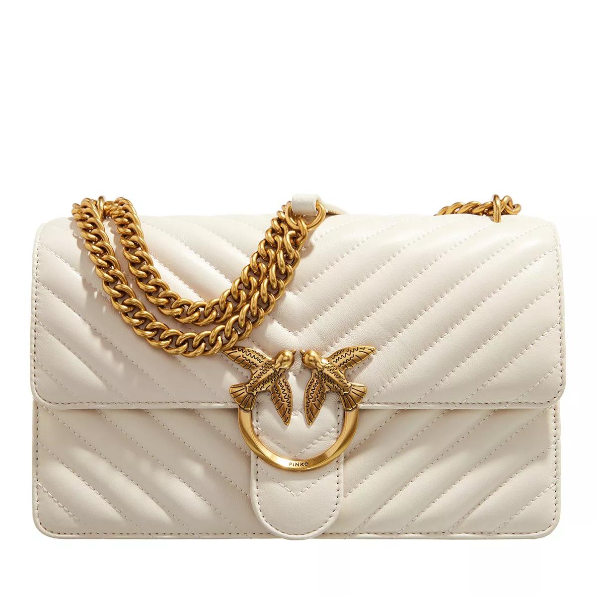 Pinko Crossbody Bags - Love One Classic Dc - Gr. unisize - in Creme - für Damen