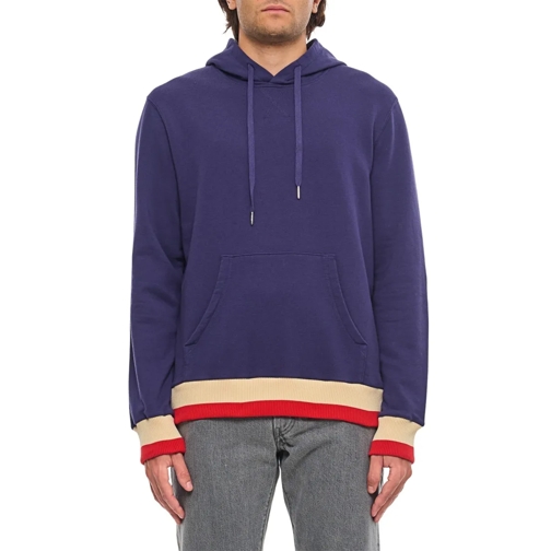 Golden Goose Hoodie Blue Cotton Hoodie Blue