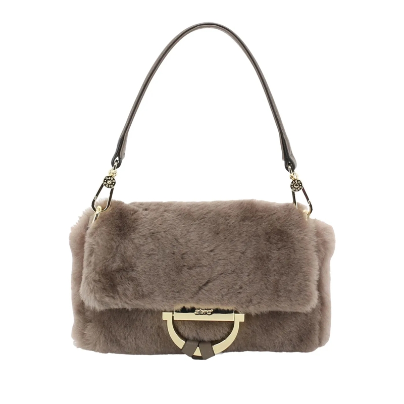 Abro Schultertasche Schultertasche TEMI taupe