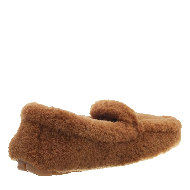 Prada Ballerinas Loafer With Shearling Caramel(Image 10)