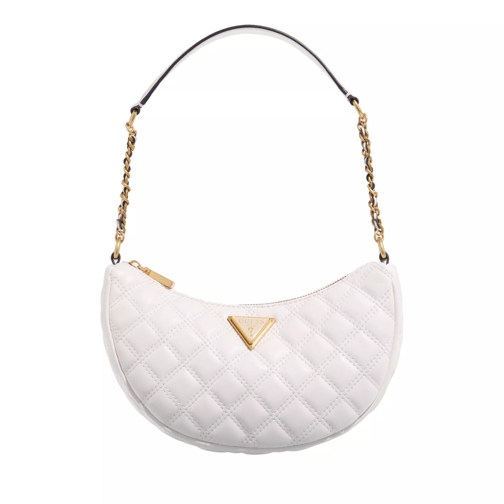 Guess Giully Top Zip Shoulder Ivory Borsa a tracolla