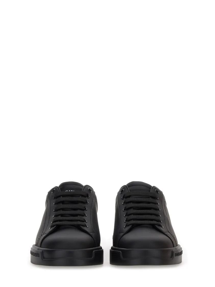 Thumbnail - Dolce&Gabbana Low-Top Sneaker - "Portfino" Sneakers - Gr. 42,5 (EU) - in Schwarz - für Damen