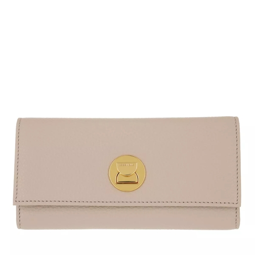 Coccinelle Liya Wallet Grainy Leather  Powder Pink Flap Wallet