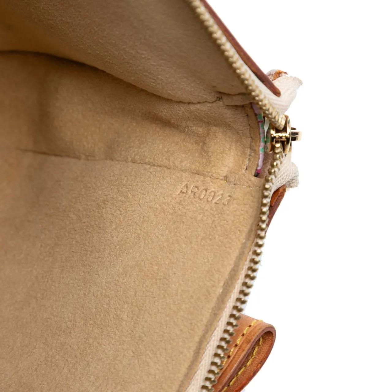 Thumbnail - Louis Vuitton Hobo Bags - Takashi Murakami Monogram Cherry Blossom Pochette - Gr. unisize - in Braun - für Damen