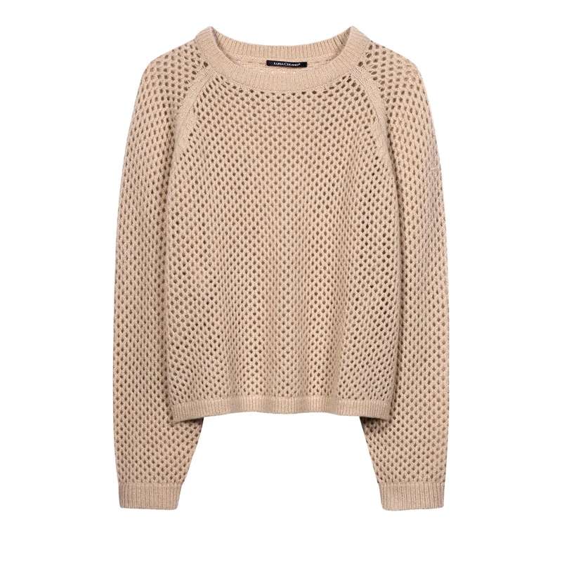 Luisa Cerano Trui Pullover aus Kaschmir-Mix cappuccino