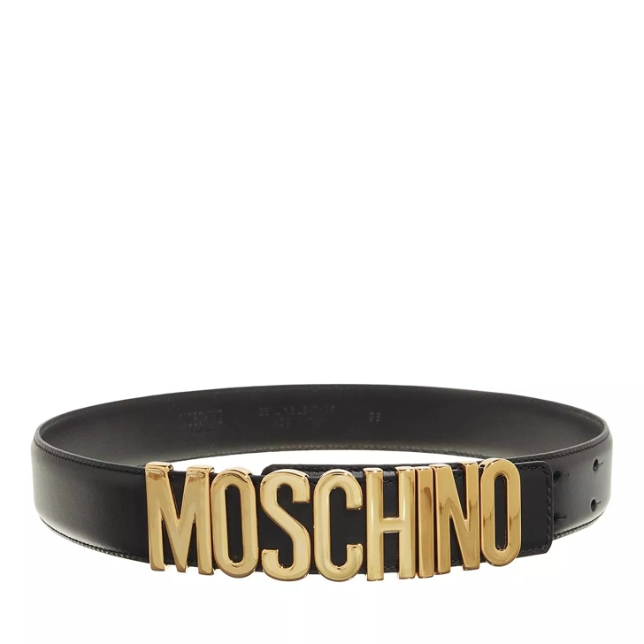 Moschino Belt Black Ceinture en cuir