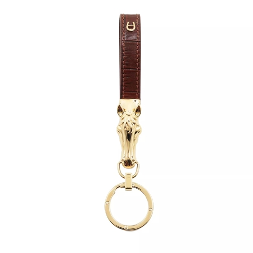 AIGNER Horse Key Holder Cognac Porte-clés