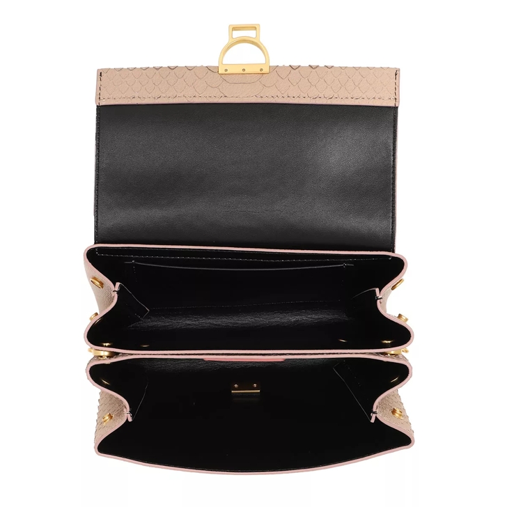 Coccinelle Arlettis Python Lulula Crossbody Bag Powder Pink Crossbody Bag