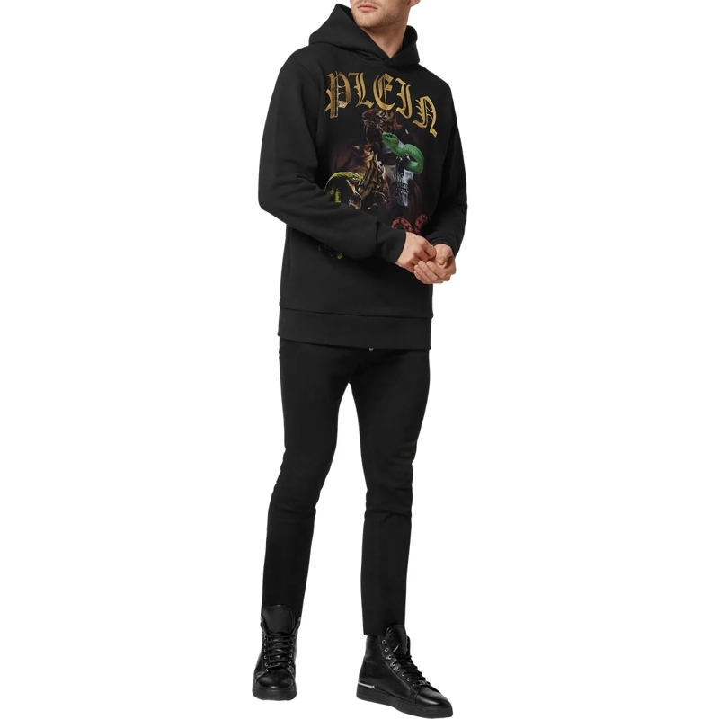Philipp Plein Top Hoodie schwarz(Image 4)
