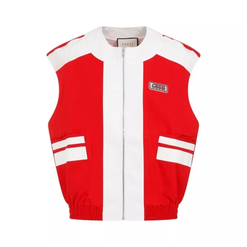 Gucci Red Cotton Gilet Red 