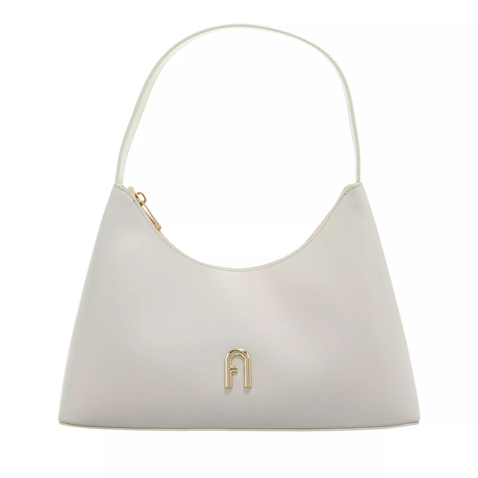 Furla Hobo Bag - Furla Diamante S Shoulder Bag - Gr. unisize - in Creme - für Damen