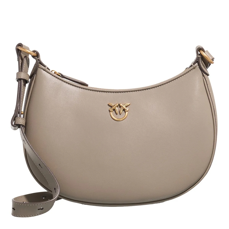 Pinko Schultertasche Half Moon Mini Fl Noce-Antique Gold