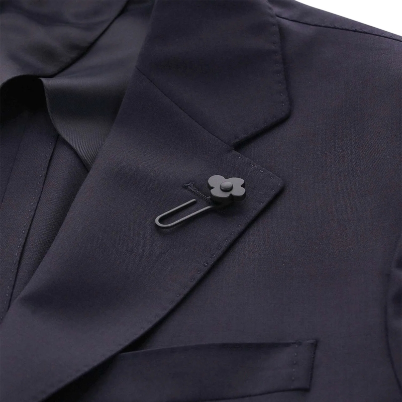 Lardini Anzugkombination Zweiteiliger Anzug aus Schurwolle blau(Image 4)