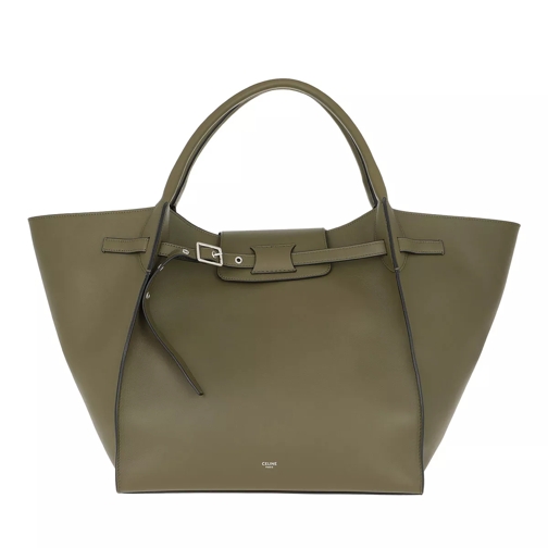 Celine Medium Big Bag Smooth Calfskin Army Green Rymlig shoppingväska