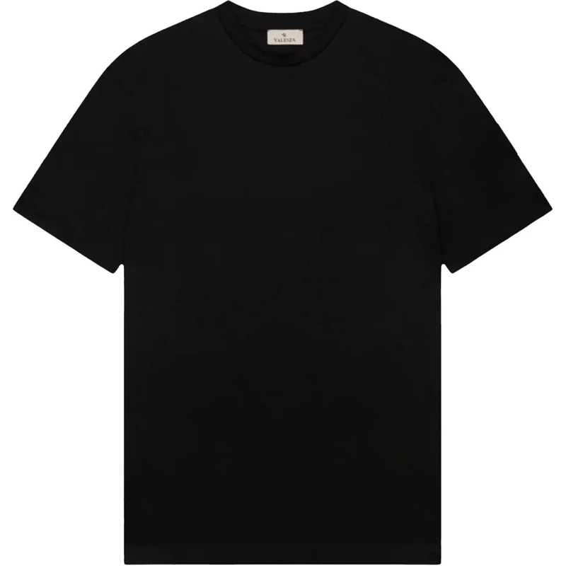 VALENZA T-shirt Valenza Interlock Supima T-shirts Zwart 1001 schwarz