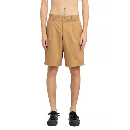 Burberry Embroidered Ekd Cotton Cargo Shorts Brown 