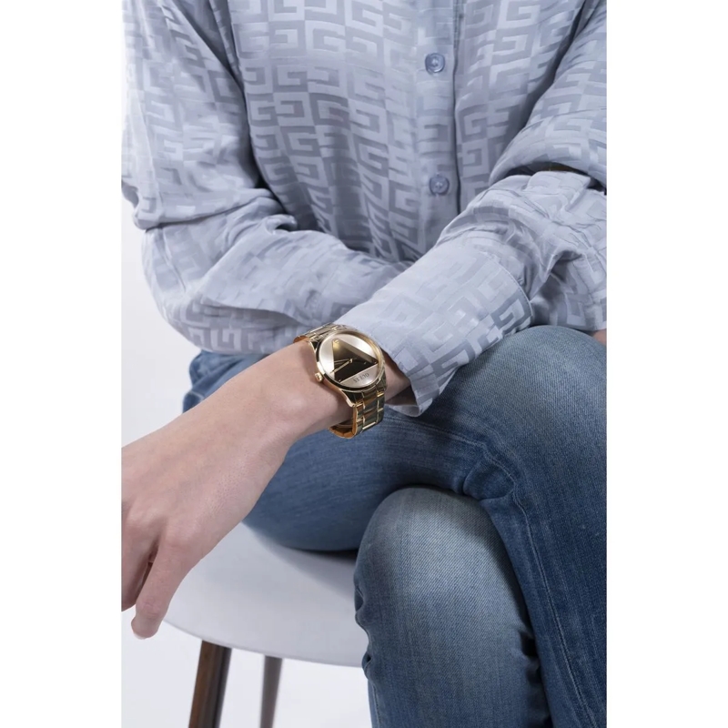 Guess Quarzuhr Analoge Uhr Gt Emblem gold(Image 2)