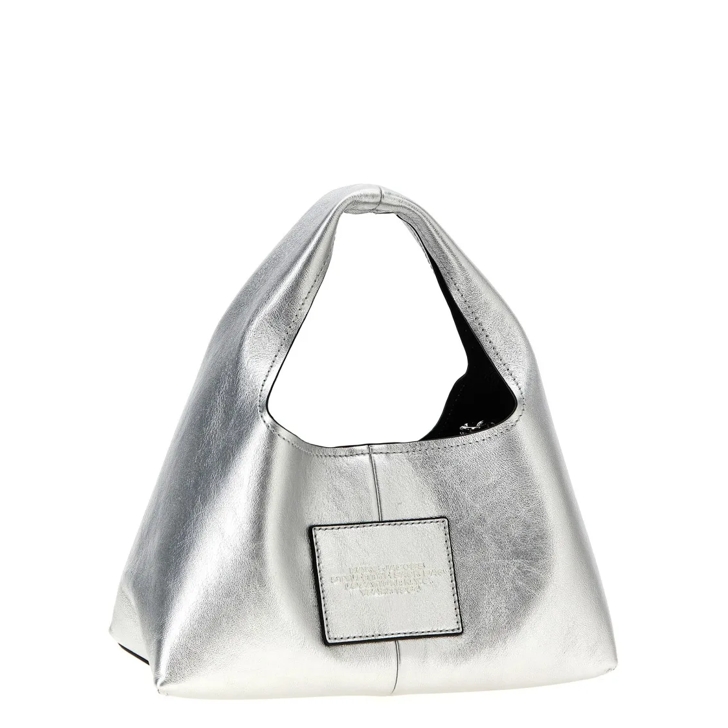 MARC JACOBS THE SACK BAG シルバー Marc Jacobs The Metallic Leather Mini Sack Bag | Neiman Marcus