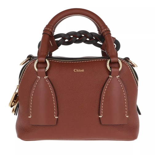 Chloé Daria Shoulder Bag Small Sepia Brown Rymlig shoppingväska