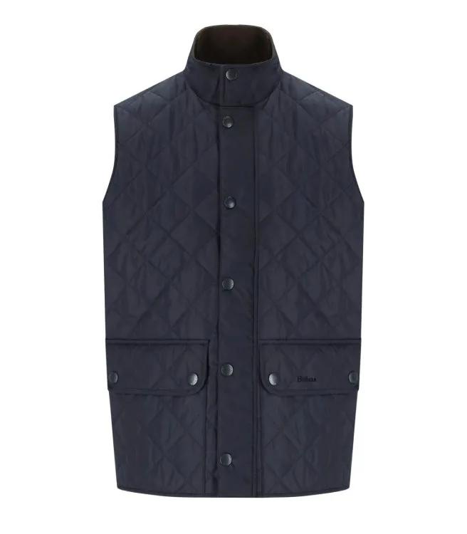 Barbour - New Lowerdale Navy Blue Vest - Größe L - blue