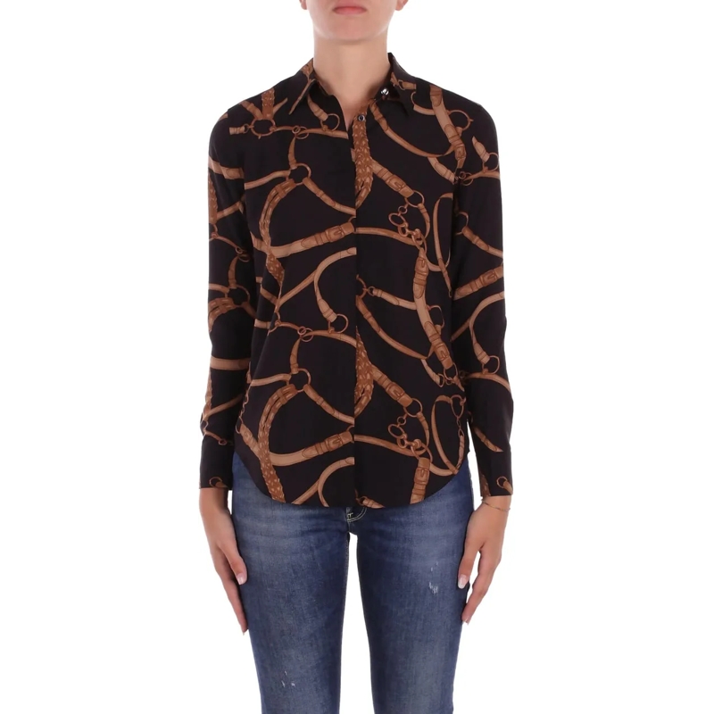 Ralph Lauren Bluse Shirts Black Tan schwarz