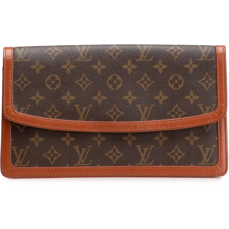 Louis Vuitton Pochette Monogram Pochette Dame GM braun