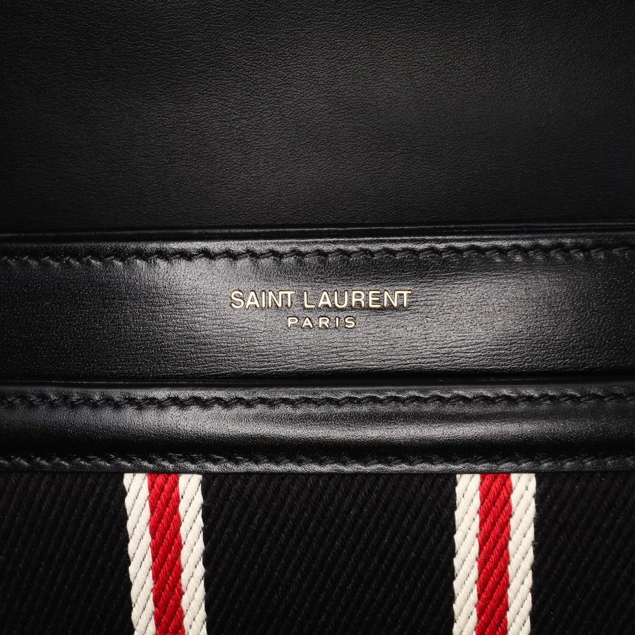 Thumbnail - Saint Laurent Hobo Bags - Small Canvas Striped Solferino Satchel In Box - Gr. unisize - in Rot - für Damen