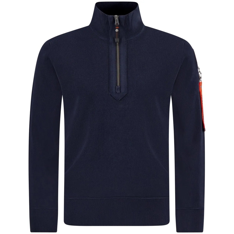 Parajumpers Pullover pull korte rits dbl katoen blau