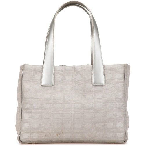 Chanel Fourre-tout 2003-2004 New Travel Line Nylon Tote grau