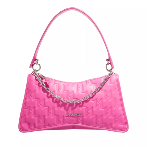 Karl Lagerfeld K/Seven Element Shb Embossed Lotus Pink Crossbody Bag