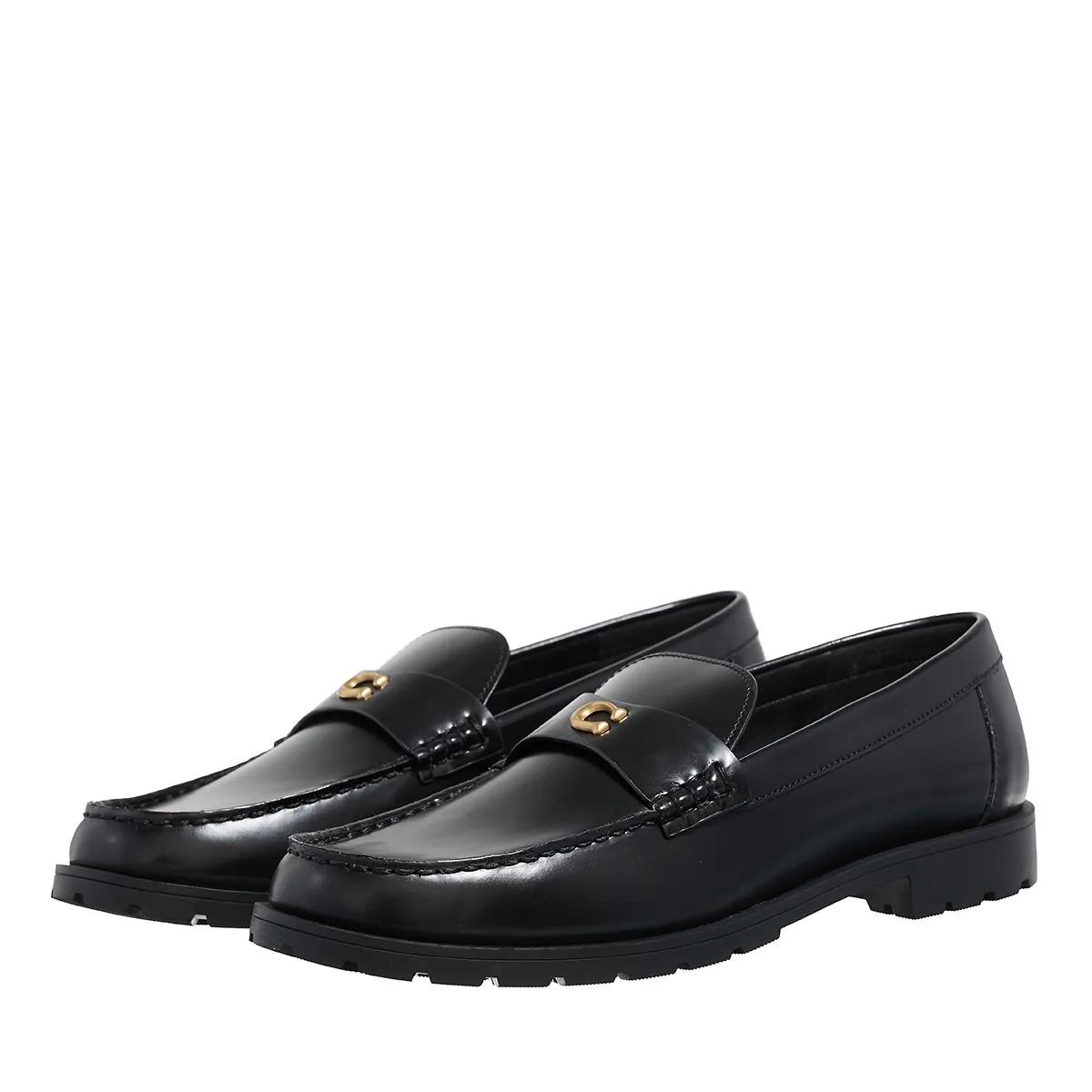 Coach Loafer - Jocelyn Leather Loafer - Gr. 39 (EU) - in Schwarz - für Damen - aus glatt & Leder & Leder & Gummi