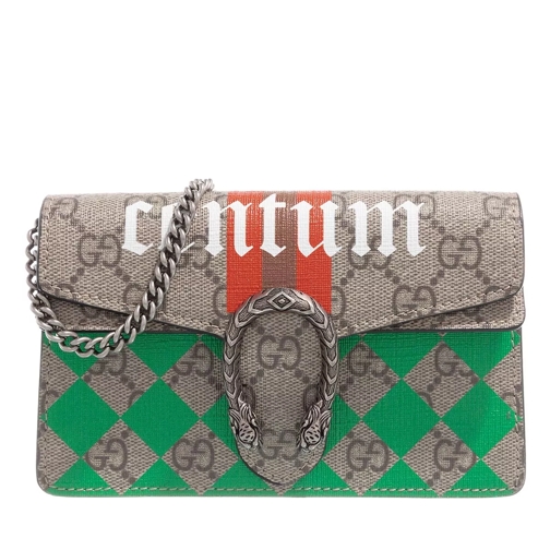 Gucci Super Mini GG Dionysus Shoulder Bag Beige Ebony Minitasche