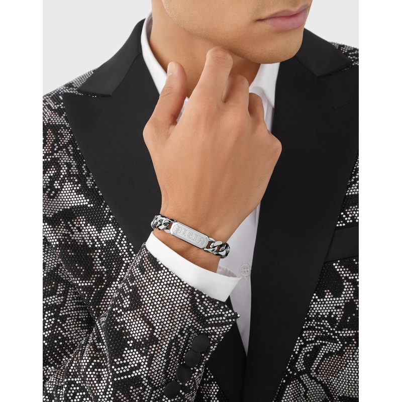 Philipp Plein Armband Armband Gothic Tag silber(Image 4)