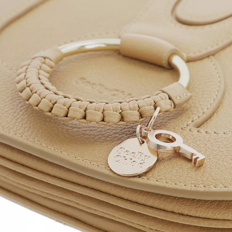 See By Chloé Crossbody Bag Hana Medium Shoulder Bag Biscotti Beige(Image 4)