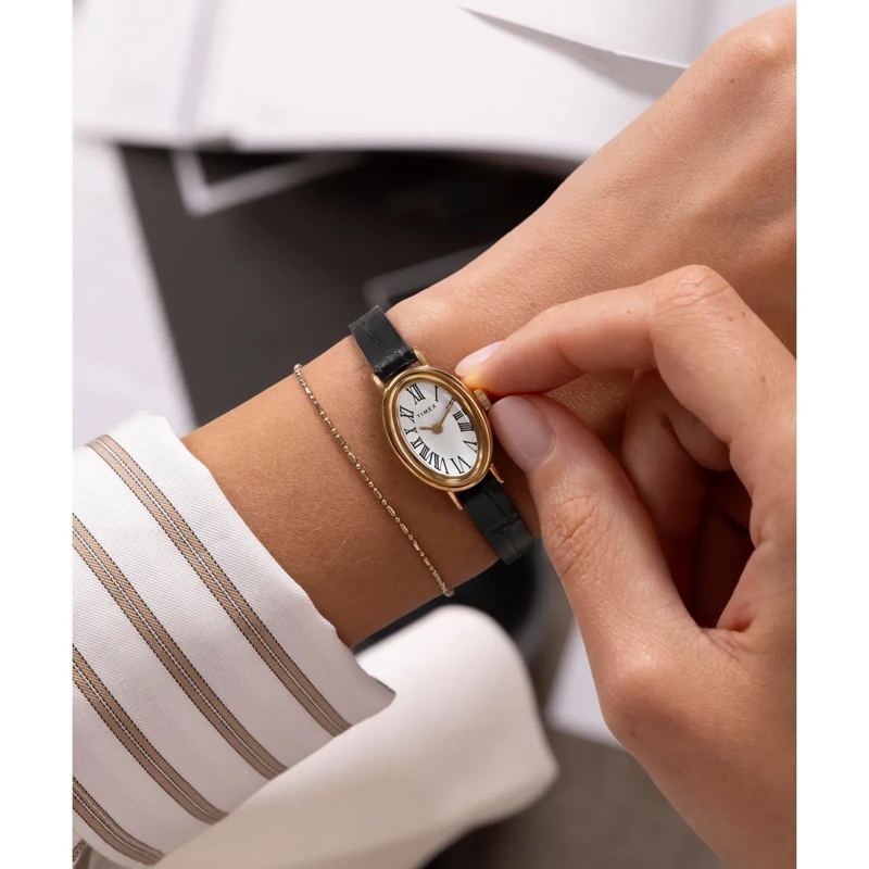 Timex Automatikuhr Quarz-Analoguhr Cavatina schwarz(Image 6)