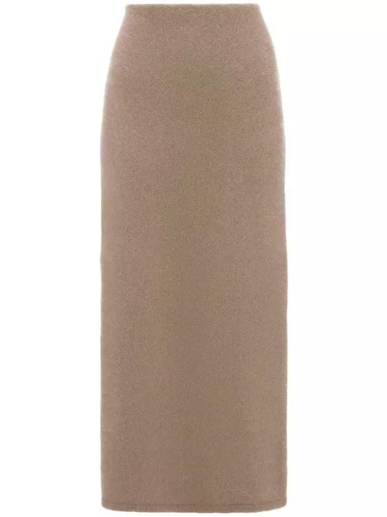 Thumbnail - J.W.Anderson - Side-Slit Tube Skirt - Größe M - braun