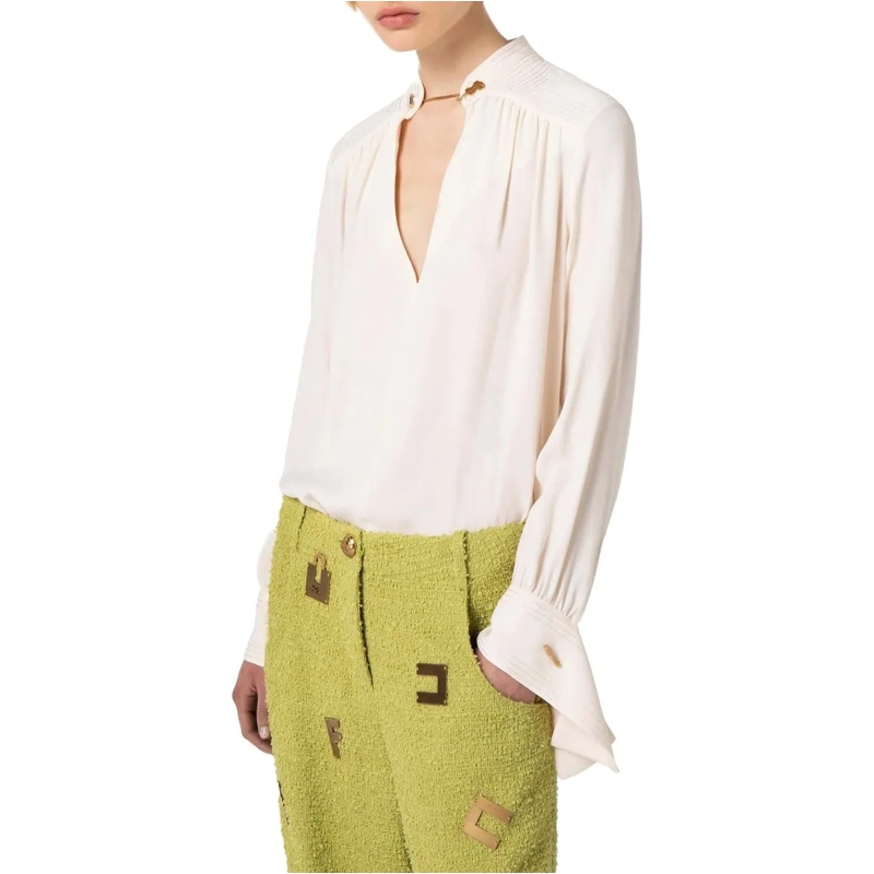Elisabetta Franchi Blouse Elisabetta Franchi  Blouses Ecru Ca03037e2 weiß(Image 3)