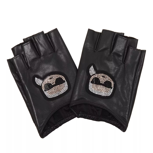 Karl Lagerfeld K/Ikonik Rhinest Karl Glove Black Handschuh