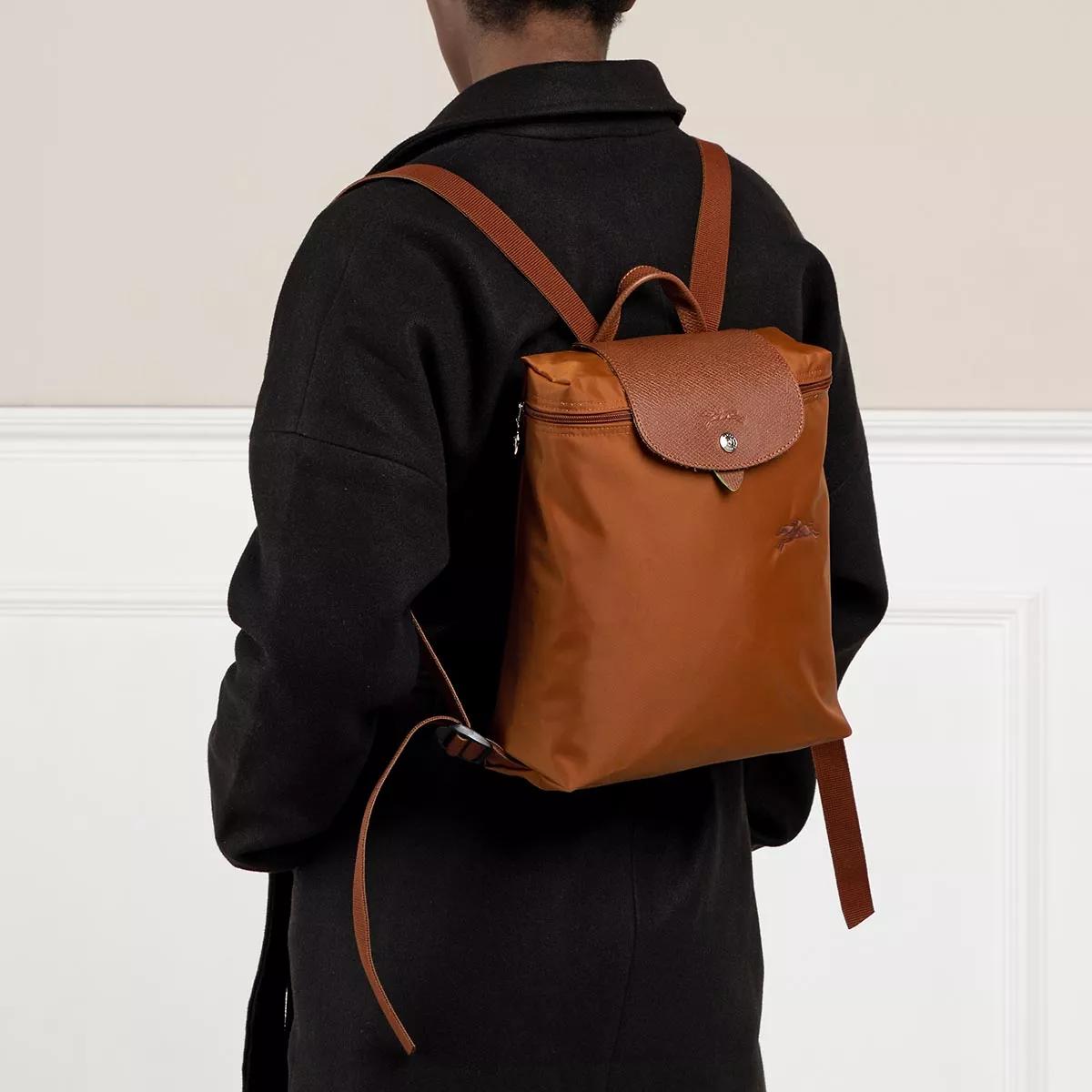 Longchamp leder online rucksack