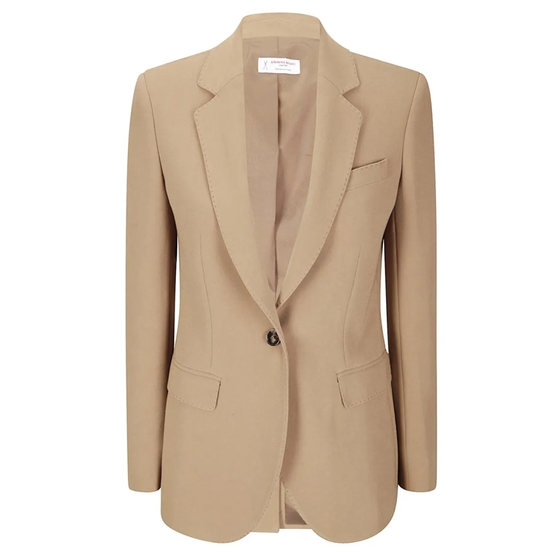 Alberto Biani Blazer Tailored Blazer With Classic Lapels Brown