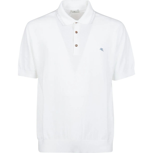 Etro Polohemd Roma Polo Shirt White weiß