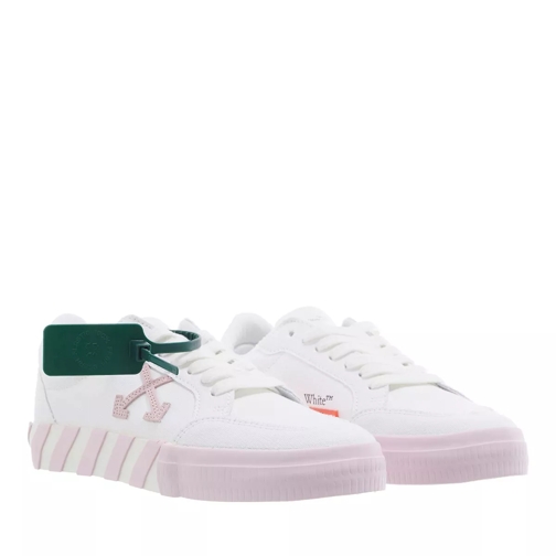 Off-White Low Vulcanized Canvas   White Pink låg sneaker