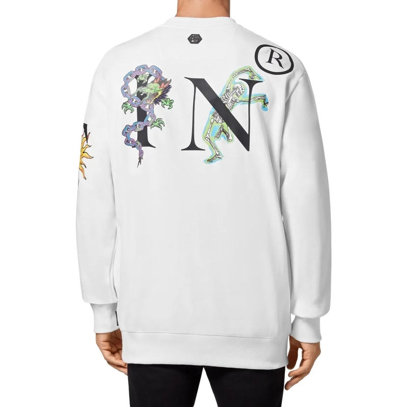 Philipp Plein Top Sweatshirt Tattoo weiss(Image 2)