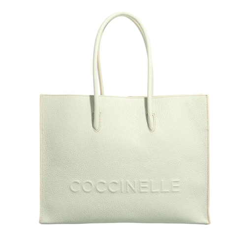 Coccinelle Myrtha Maxi Log Handbag Celadon Green Rymlig shoppingväska